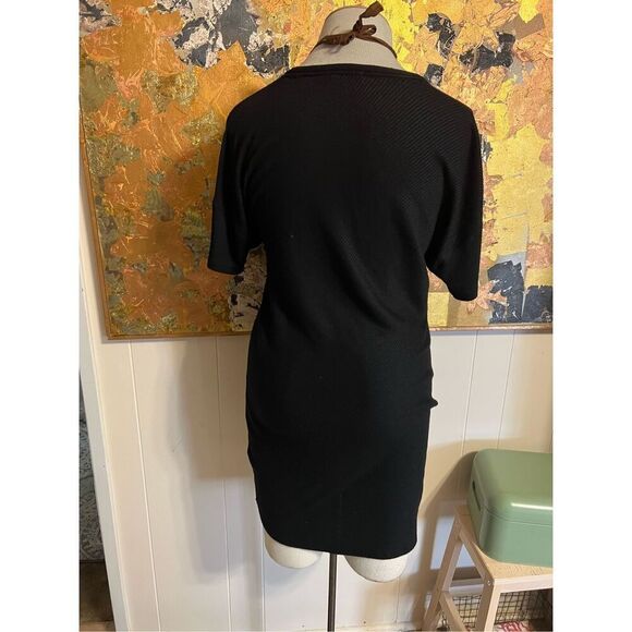 RAG & BONE Rosalind Sweater Dress V-Neck Short Sleeve M - Picture 3 of 8